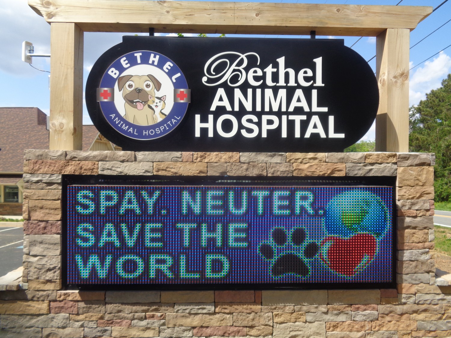 Bethel Animal Hospital hospital sign