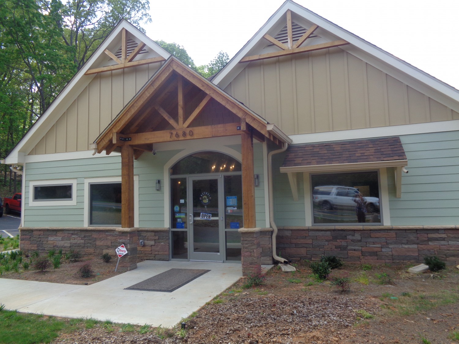 Hospital Tour front of clinic